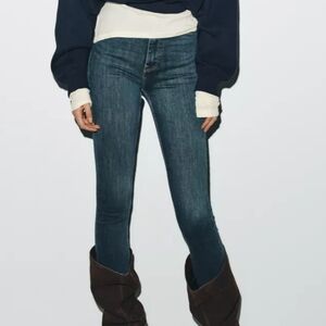 NWT Zara Medium Blue Skinny Jeans